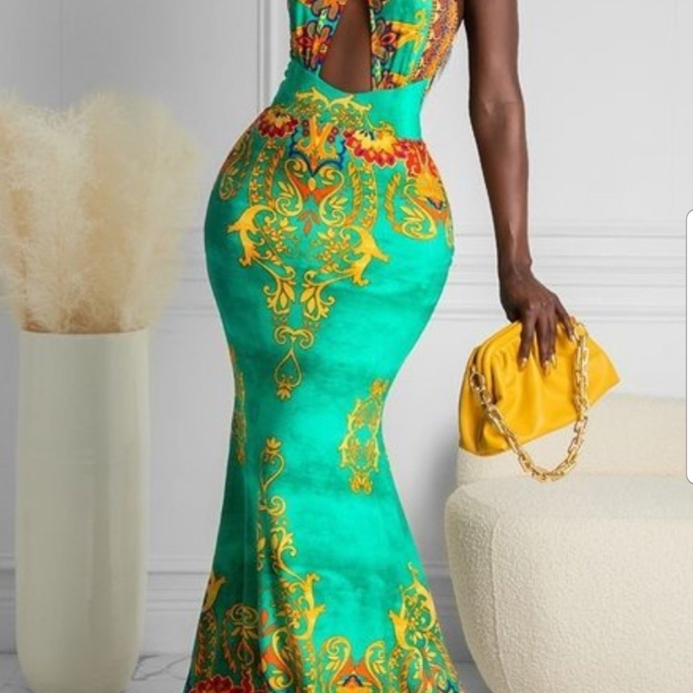 Halter mermaid dress - Picture 2 of 2